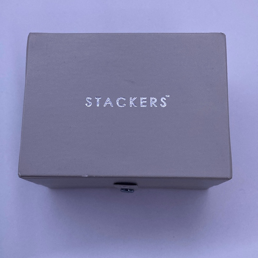 Container Store Stackers Beige Folding Travel Jew… - image 3